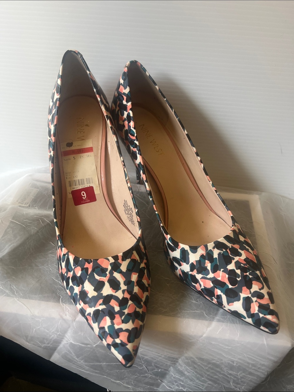 Anne Klein Multi-Color Patterned Pointed-Toe Pumps
